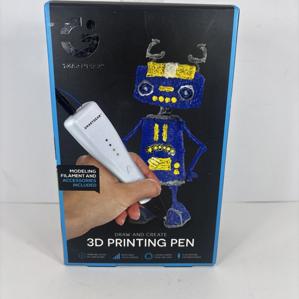 Smartgear 3D Printing Pen Kit STG-6330-KB Multicolor Kids Art Toy New Open Box